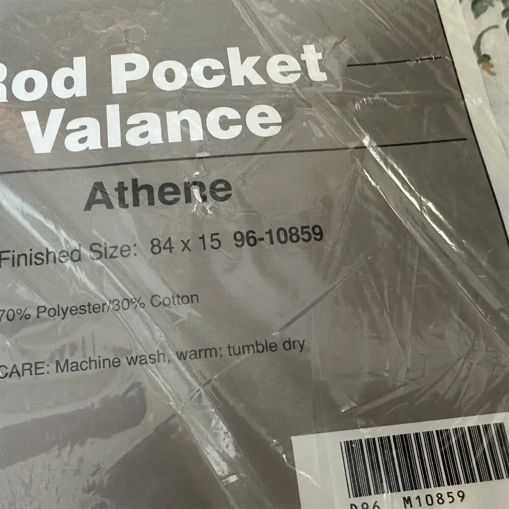 Vintage Sears Roebuck Window Valance Rod Pocket Floral ATHENE 84 x 15 NEW